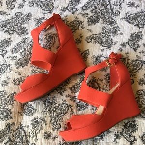 Red Strapy heels